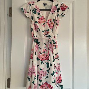 Ann Taylor Floral Wrap Dress